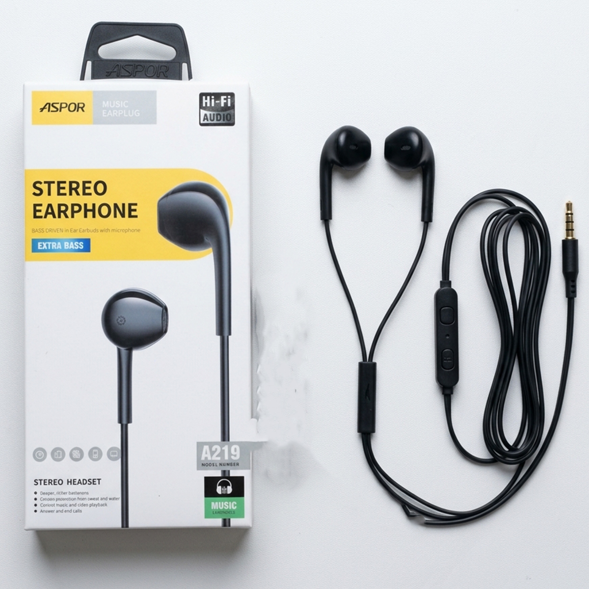 Aspor Extra Bass Stereo Earphone