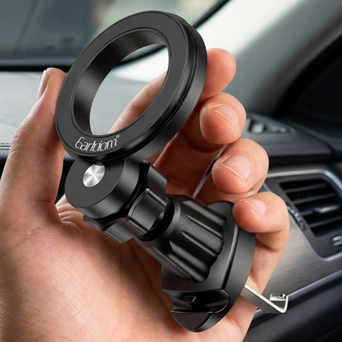 Earthtion 2 In 1 Air Vent Clip Base Magnetic Car Holder EH322