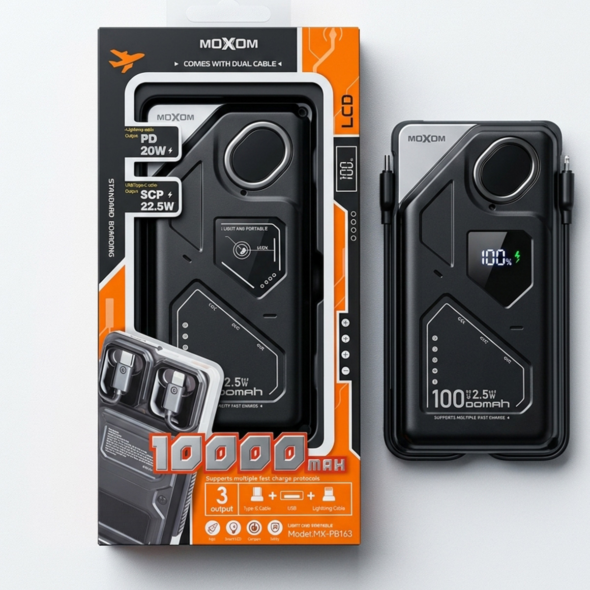 MOXOM Power Bank 10000mAh