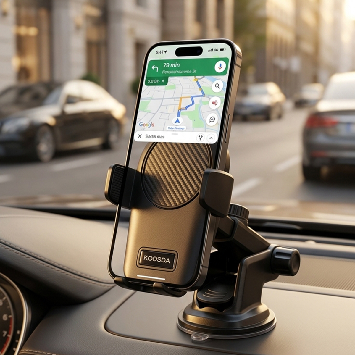 Koosda Car Center Console Mobile Phone Holder Ksd-H30