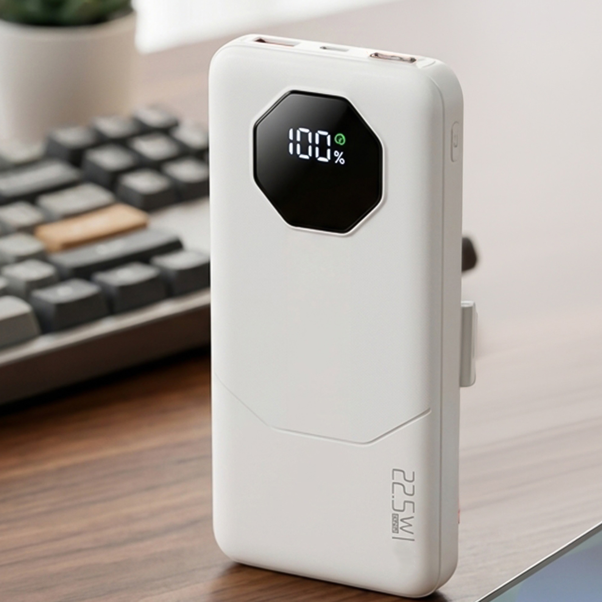 Zuzg Fast Power Bank With Built-In Cable 10000Mah 22.5W