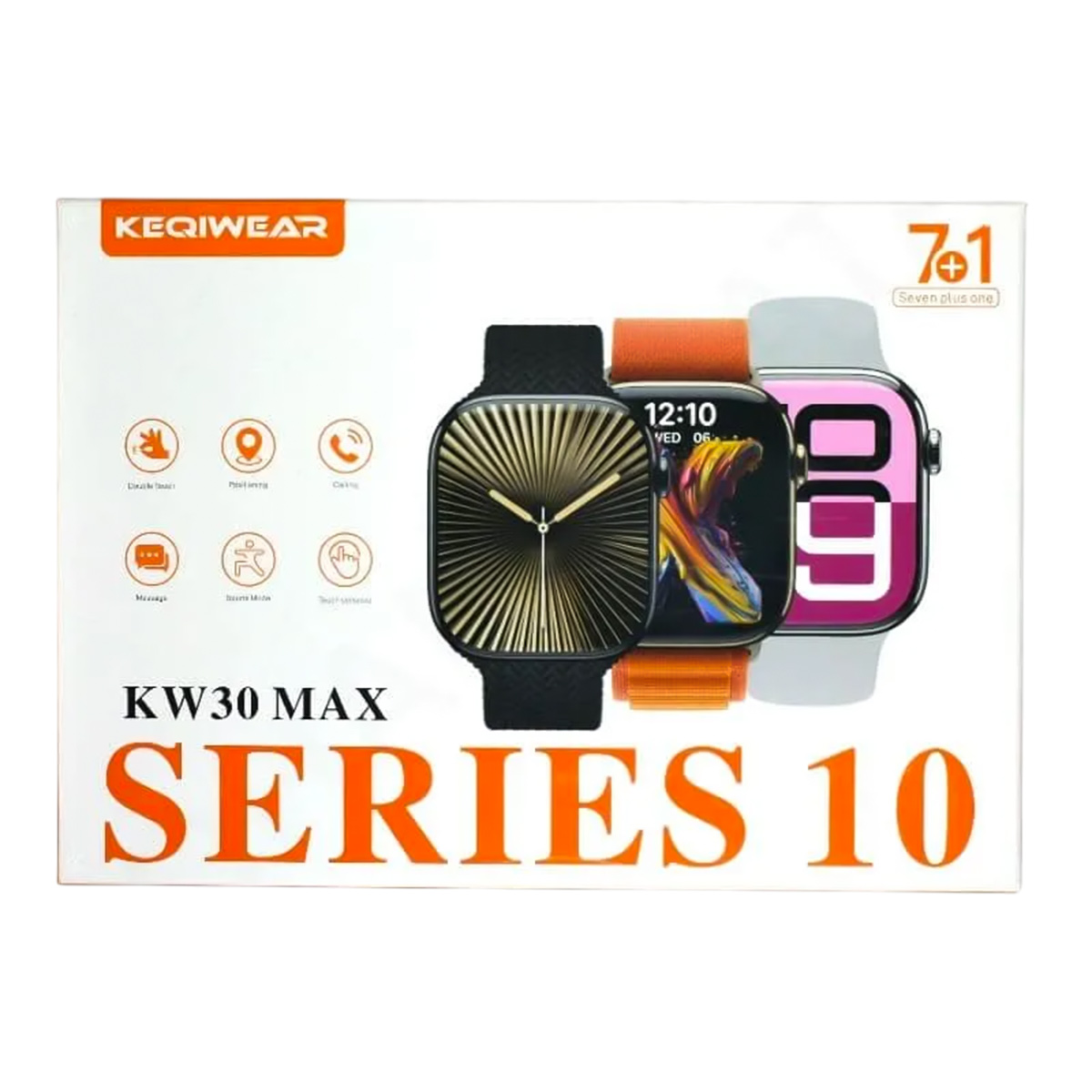 Keqiwear KW30 Max Smart Watch With 7 Straps