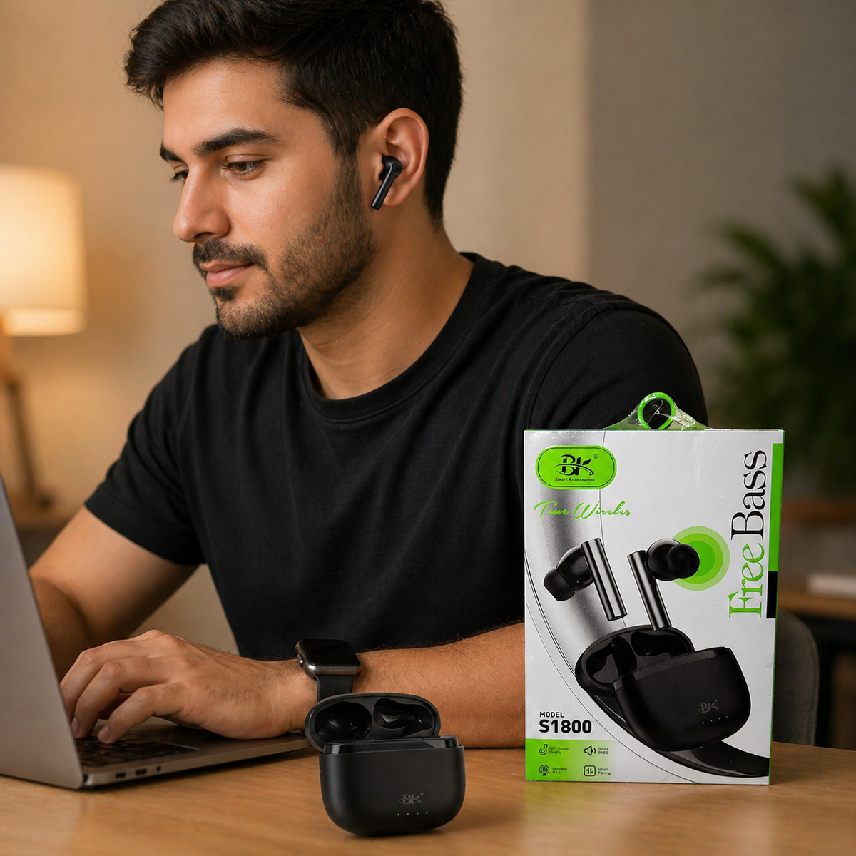 BK Bluetooth Wireless Ear Buds 
