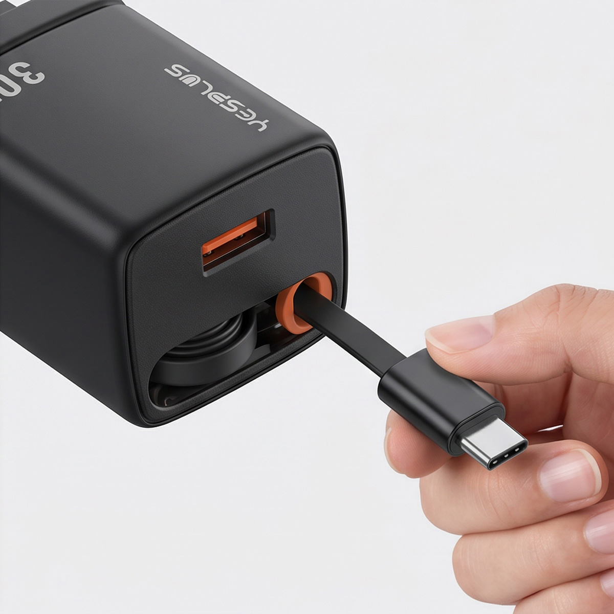 Yesplus Adapter With Cable Type C Dual Port