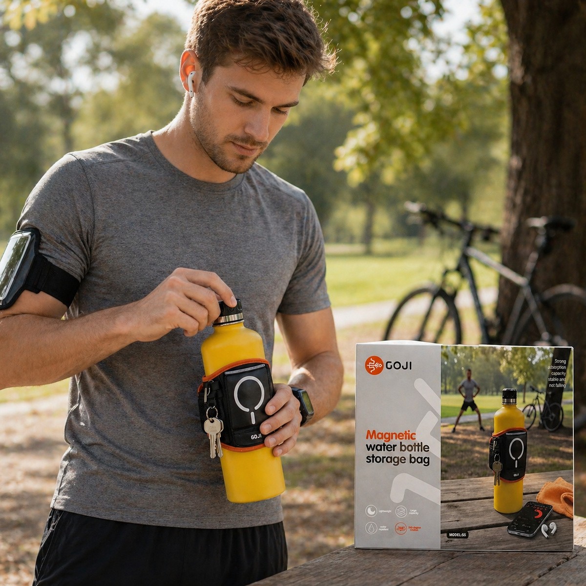 Goji Magnetic Water Bottle And Water Bag