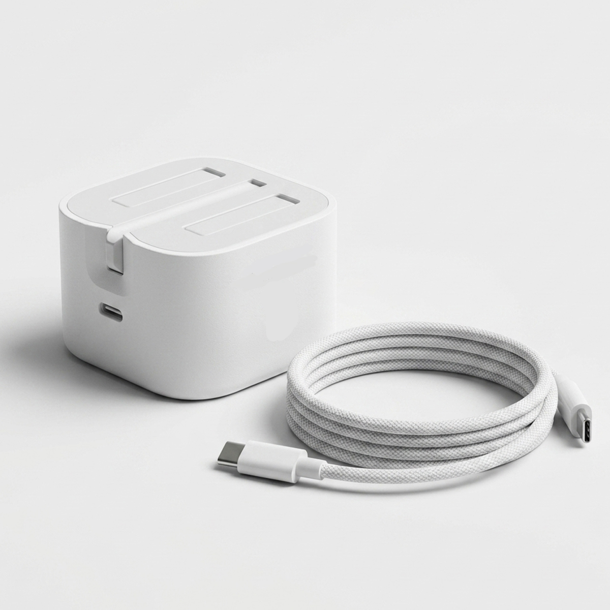 USB-C Adapter with Braided Type C Cable