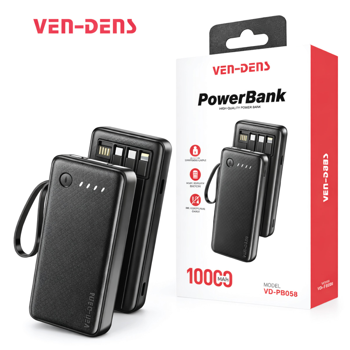VEN-DENS Power Bank 10000mAh VD-PB058