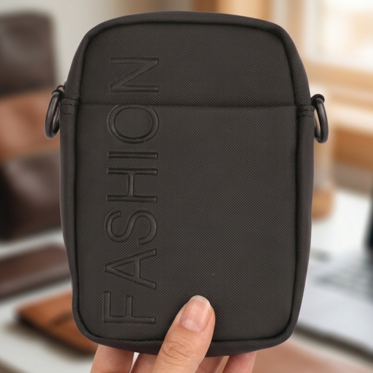 Mens Fashion Crossbody Bag Black