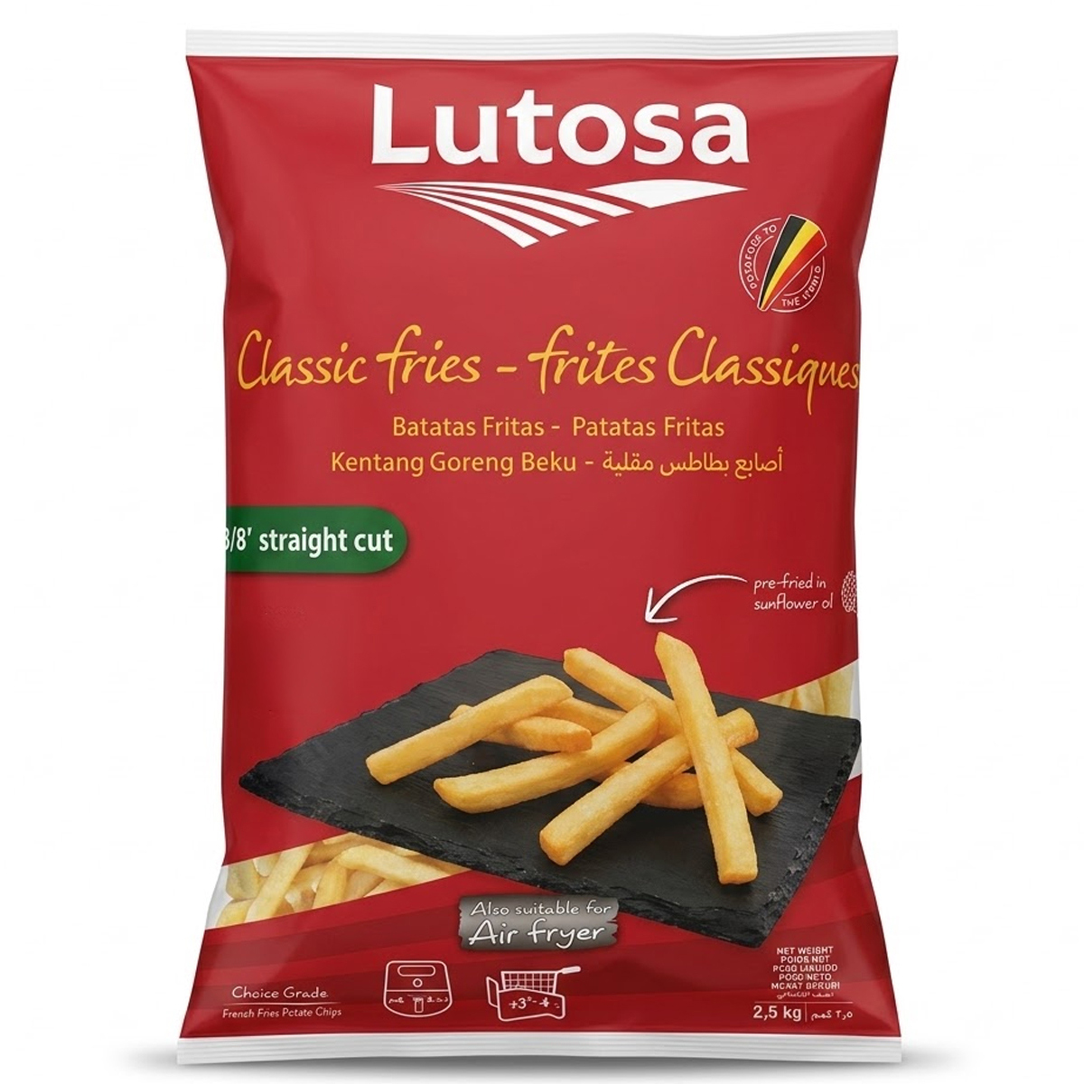 Lutosa Classic Potato Fires Straight Cut 2.5Kg