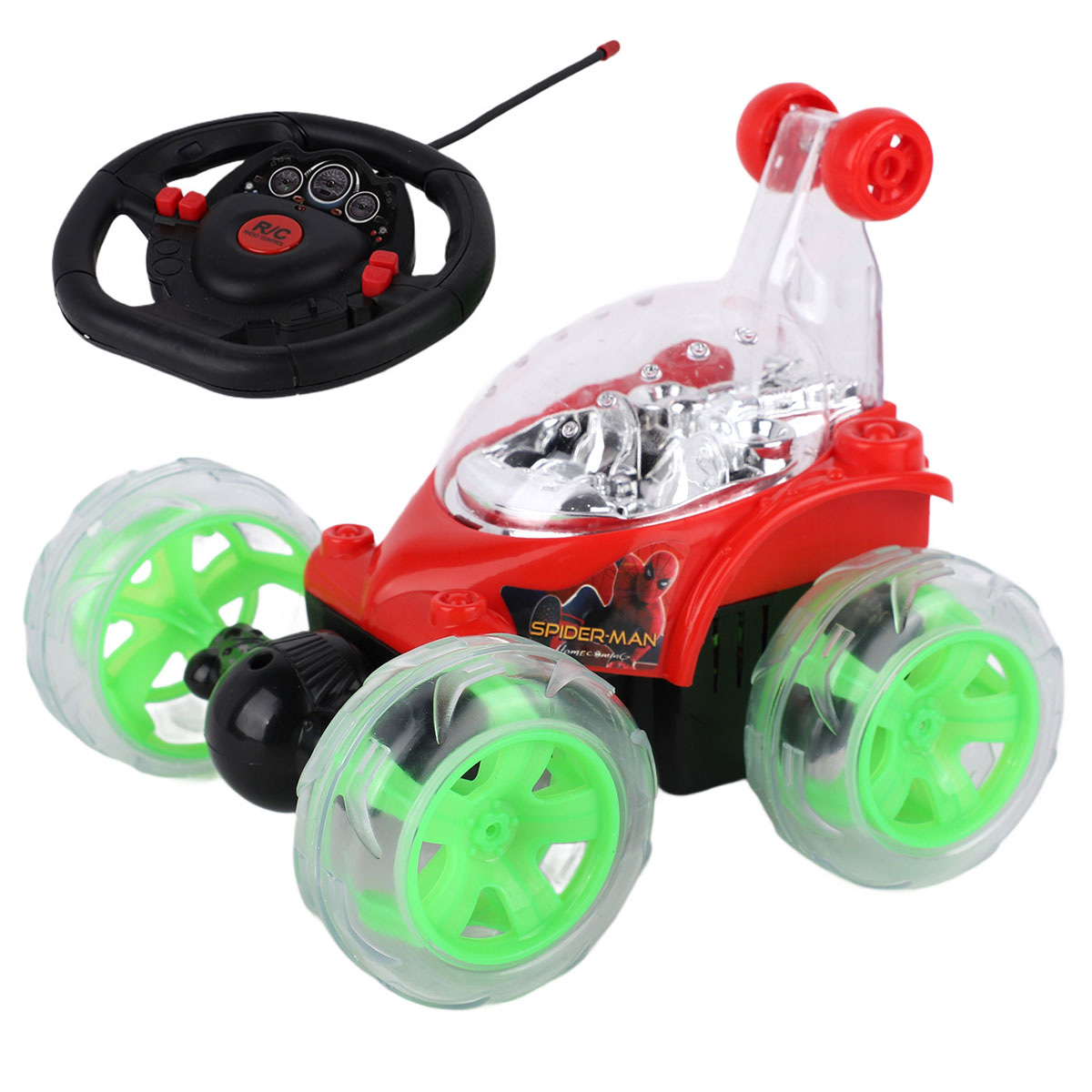 Spider Man Themed Remote Control Stunt Toy Car | Remote Control Toys Spider Man Themed Remote Control Stunt Toy Car | Remote Control Toys