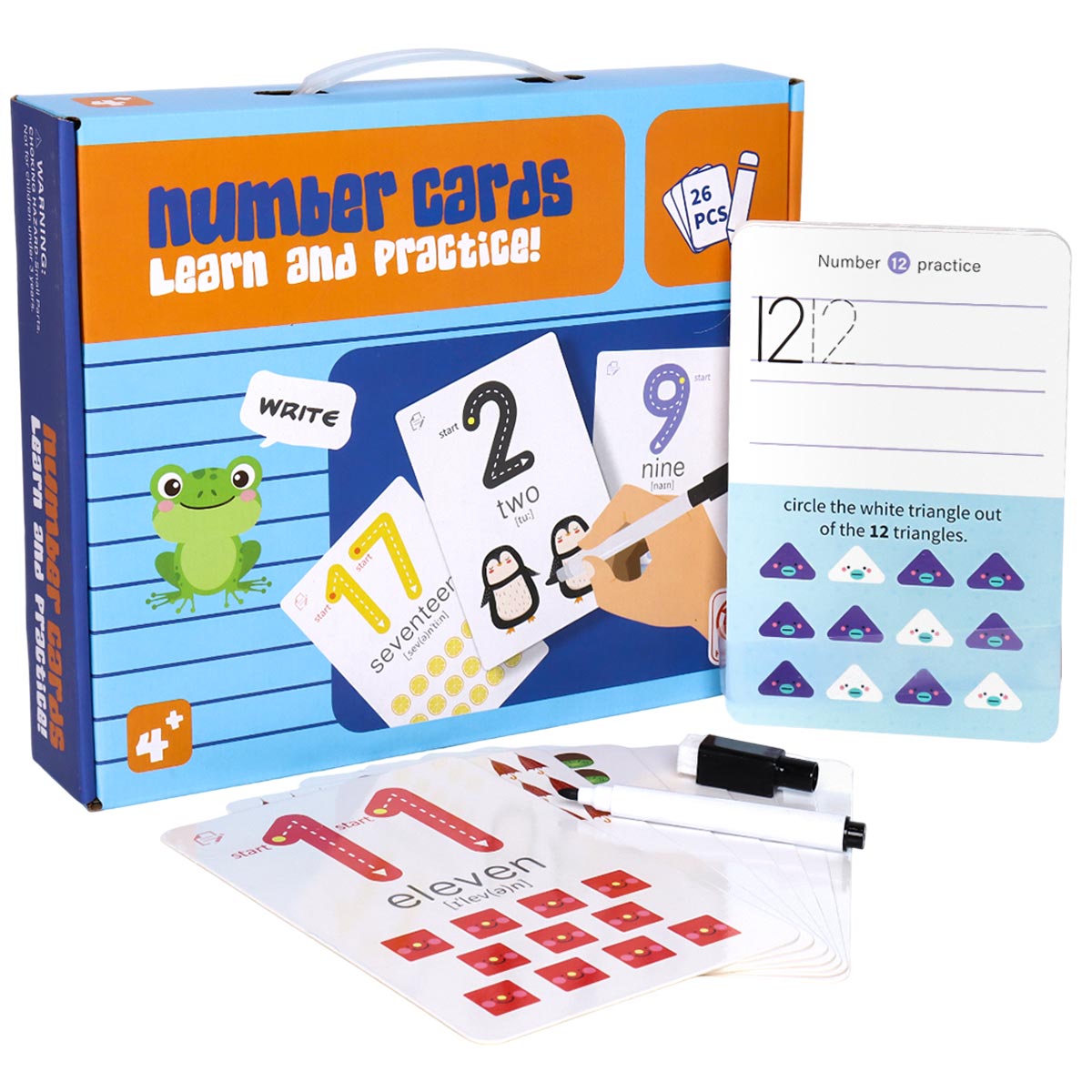 Learn & Practice Number Cards 26 Pieces