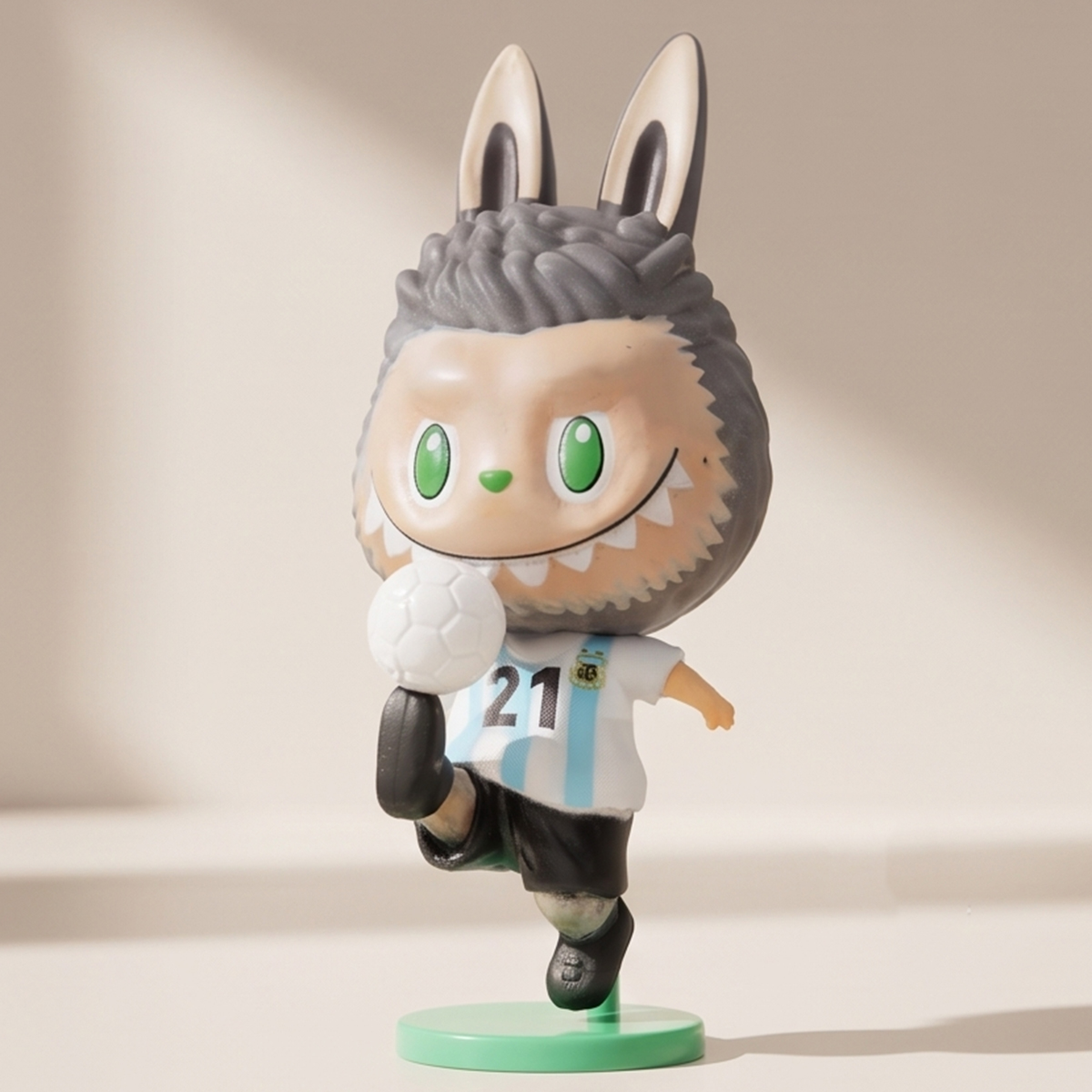 Pop Labubu Soccer Figure