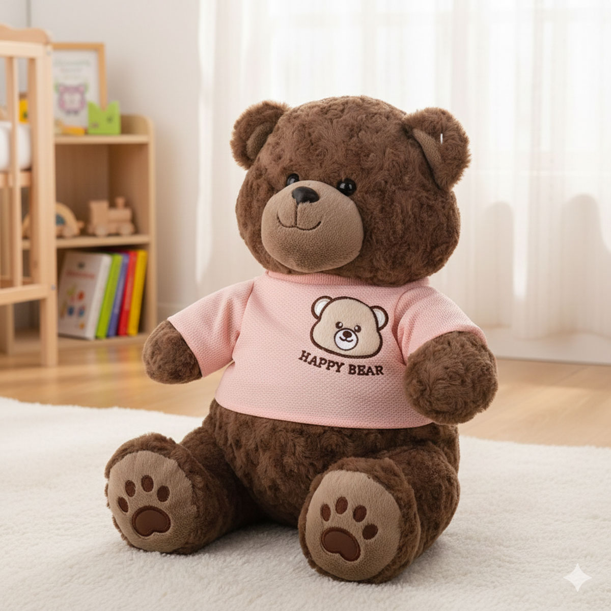 Soft Happy Bear Brown