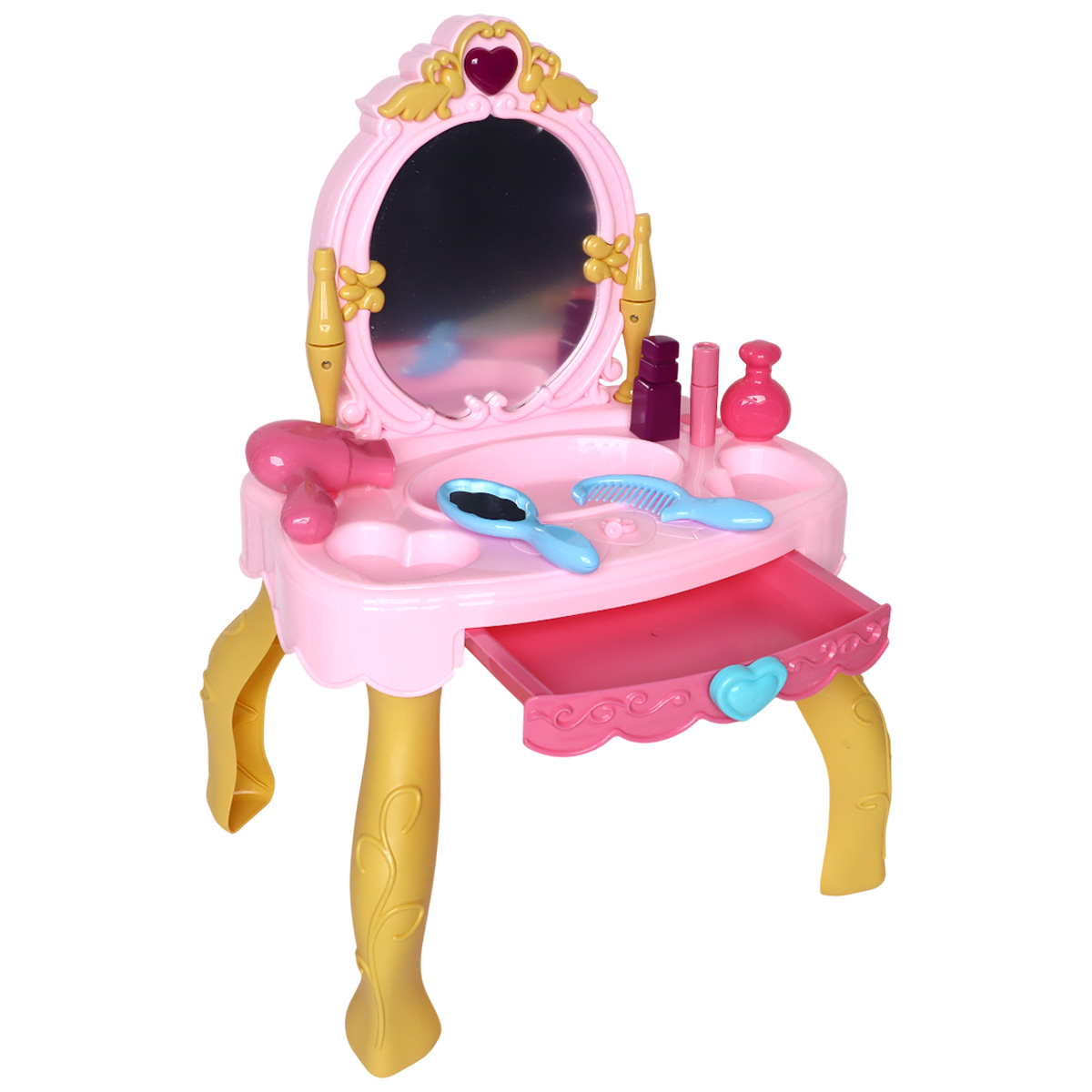 Kuromi Magic Mirror Dresser Table Toy Set | ألعاب التظاهر والأزياء Kuromi Magic Mirror Dresser Table Toy Set | ألعاب التظاهر والأزياء