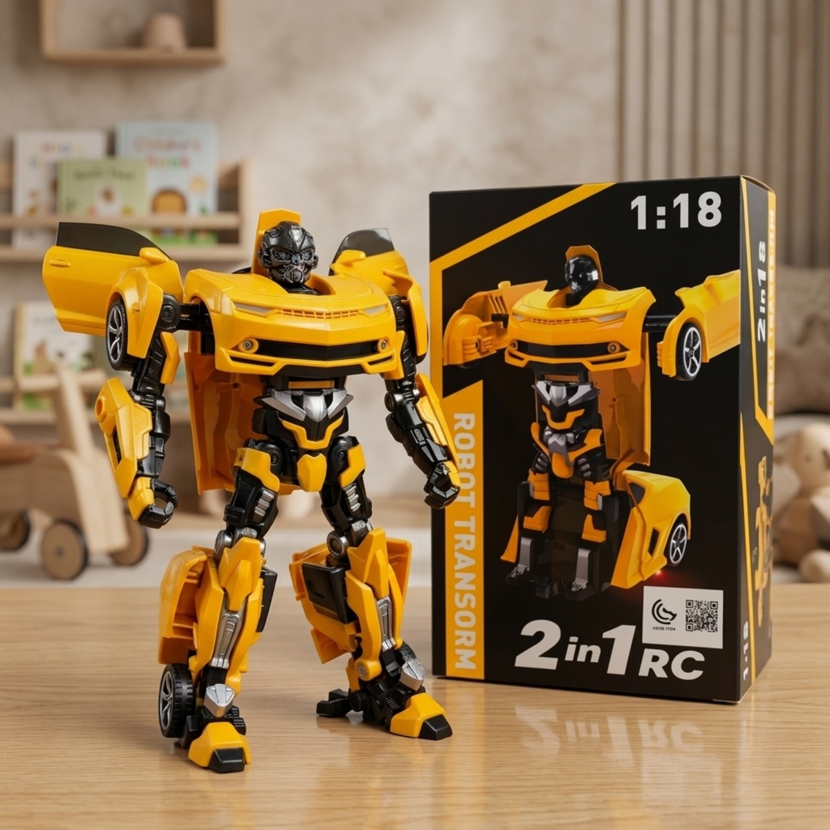 2 In 1 Transforming Remote Control Car Robot