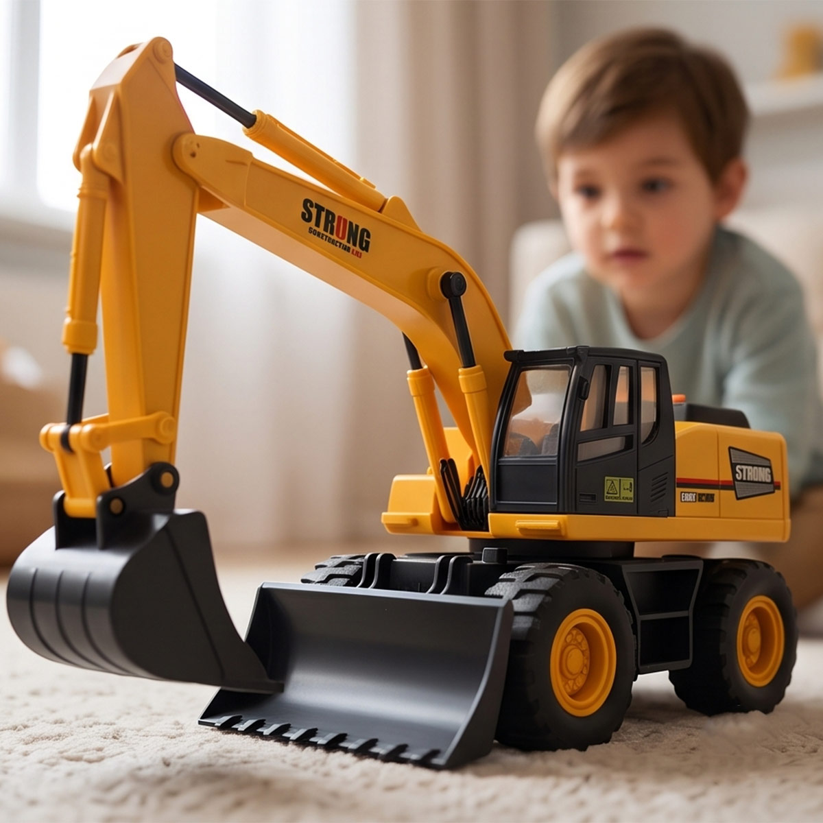 Construction Excavation Toy With Light And Sound