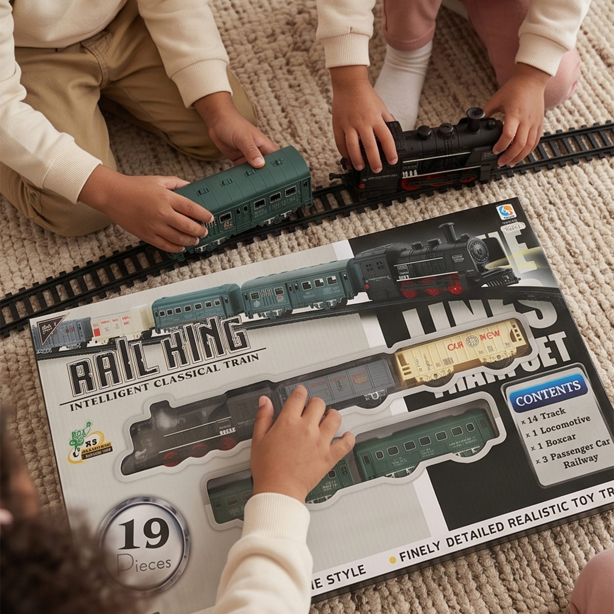 Rail King Intelligent Classical Train Toy