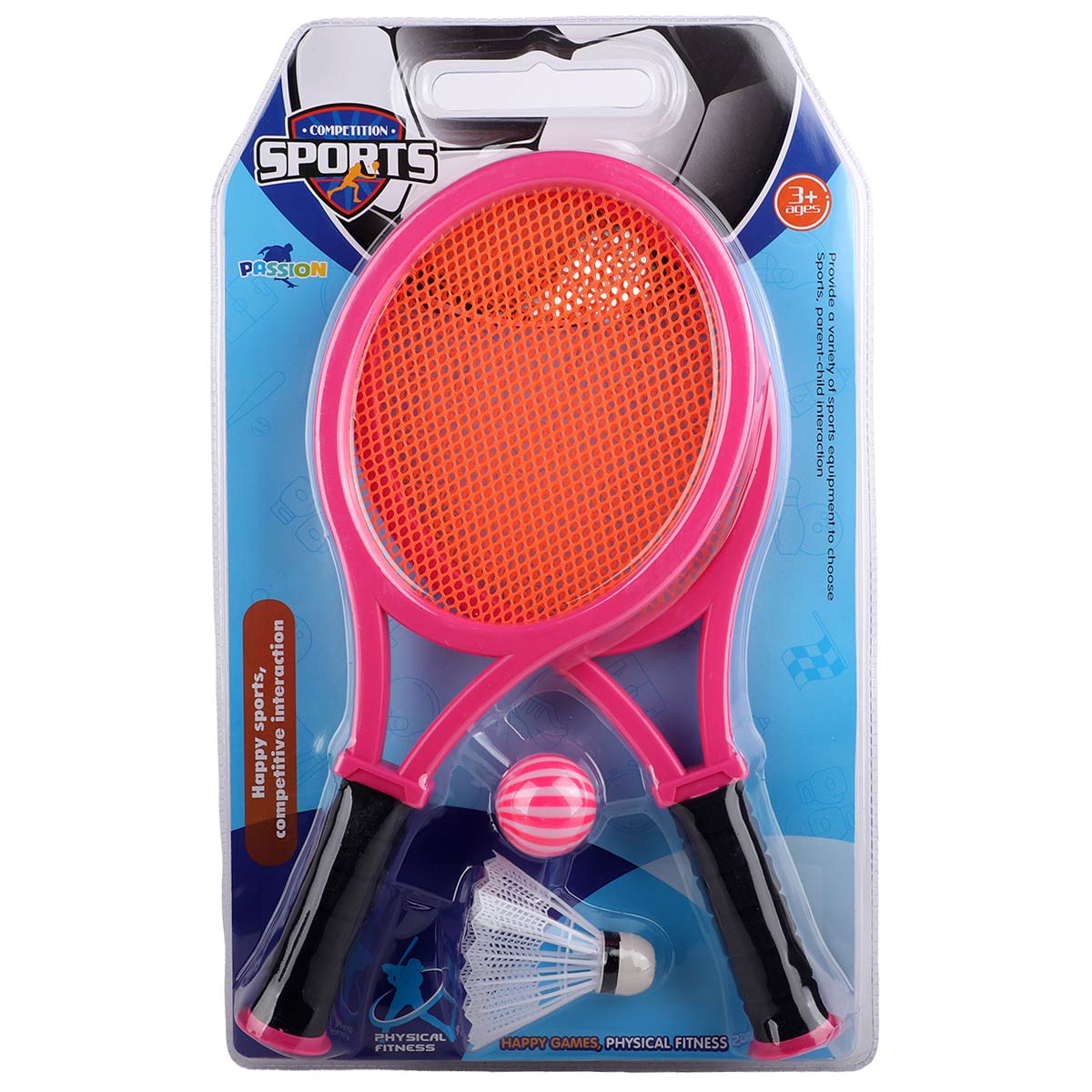 Eva Handle Orange Tennis Racket Toy