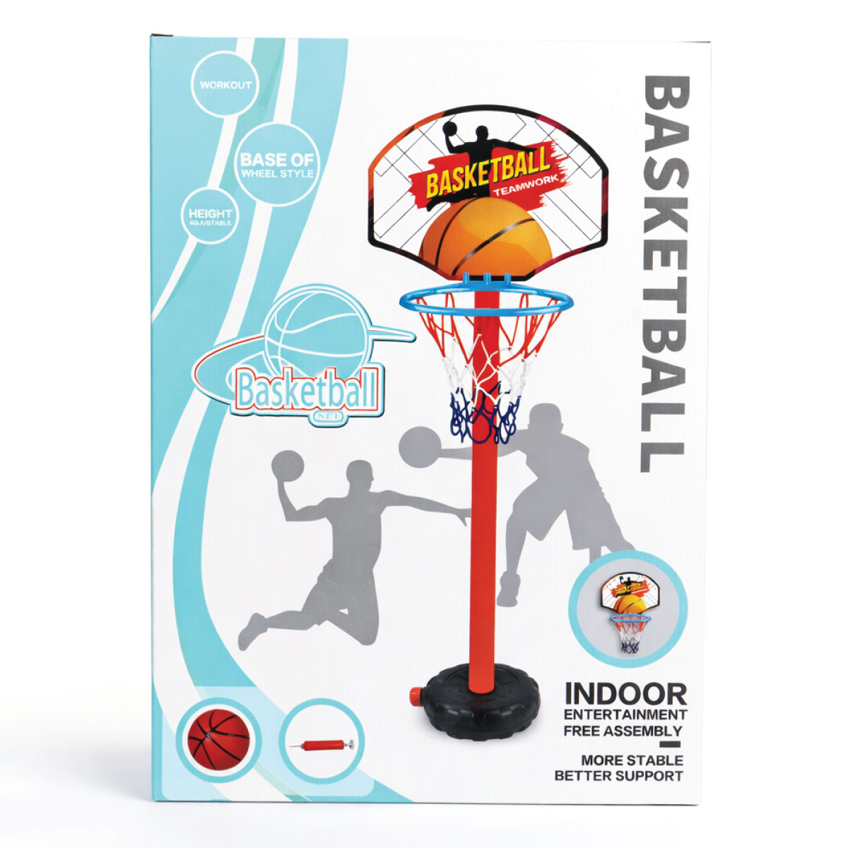 Basketball Teamwork Indoor Basketball Hoop Set