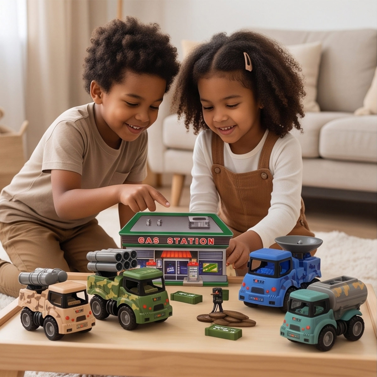 Military Construction Truck Playset