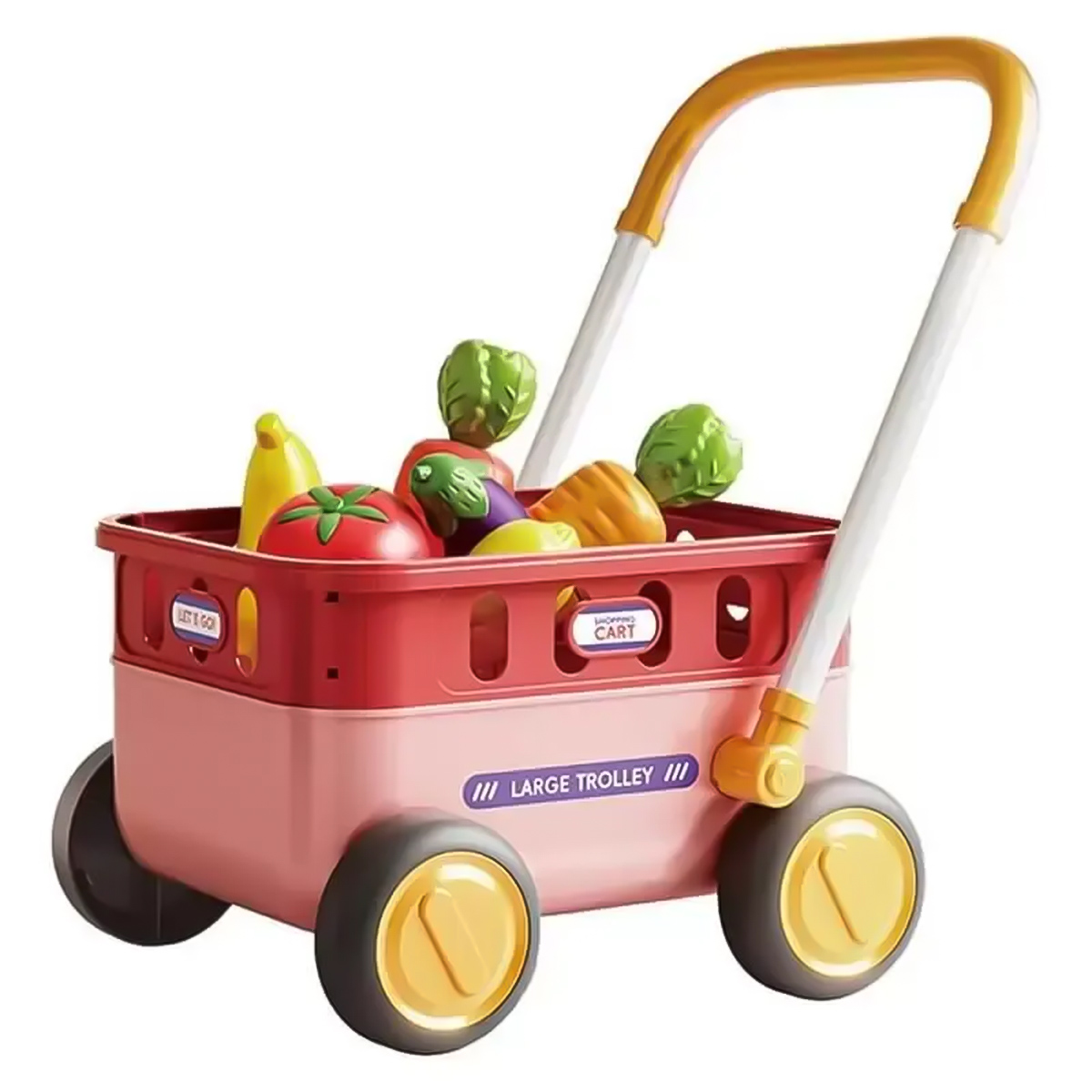 Shopping Cart Red Toy Set