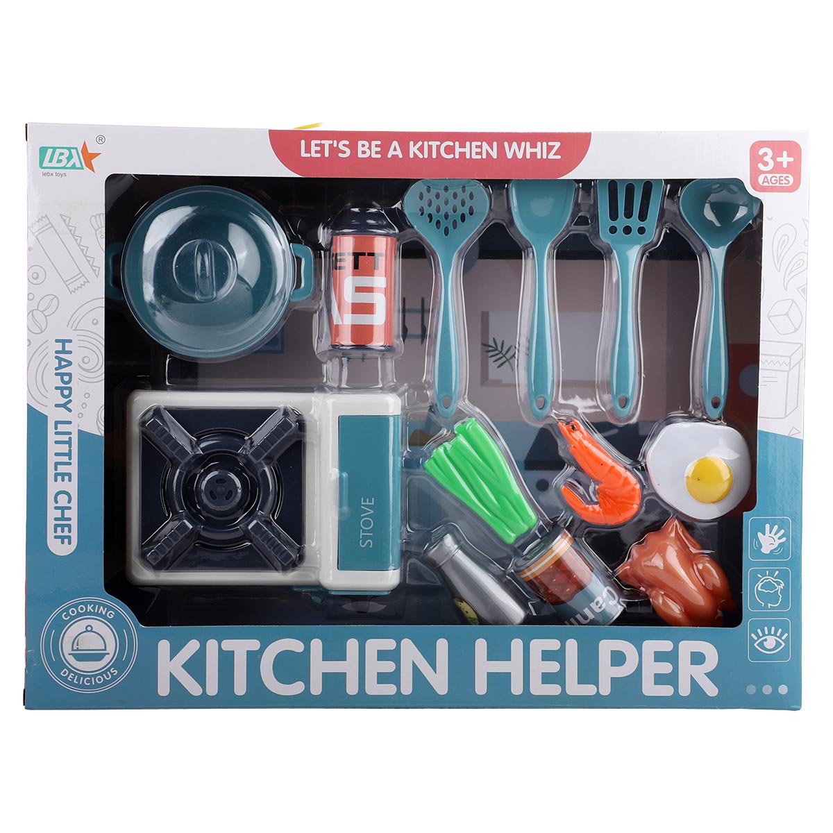 Jiajia Qiqile Gas Stove Kitchen Toy Set