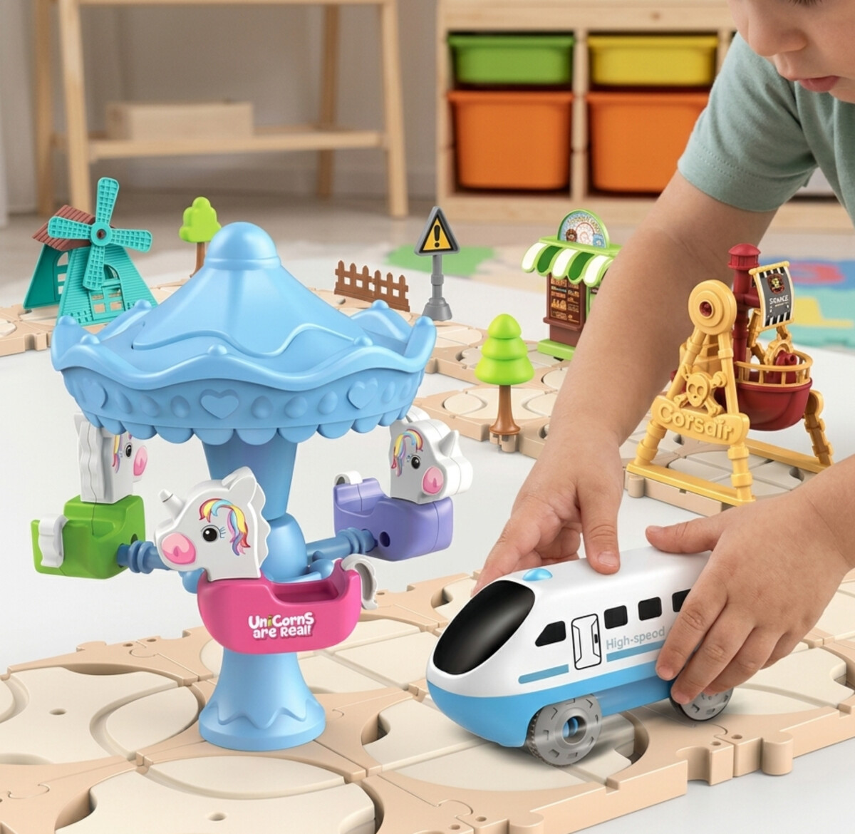 DIY Amusement Park Track Set