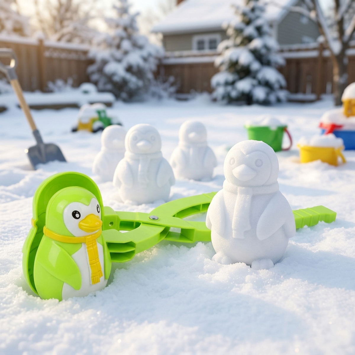 3D Penguin Snowball Maker Mold Clip