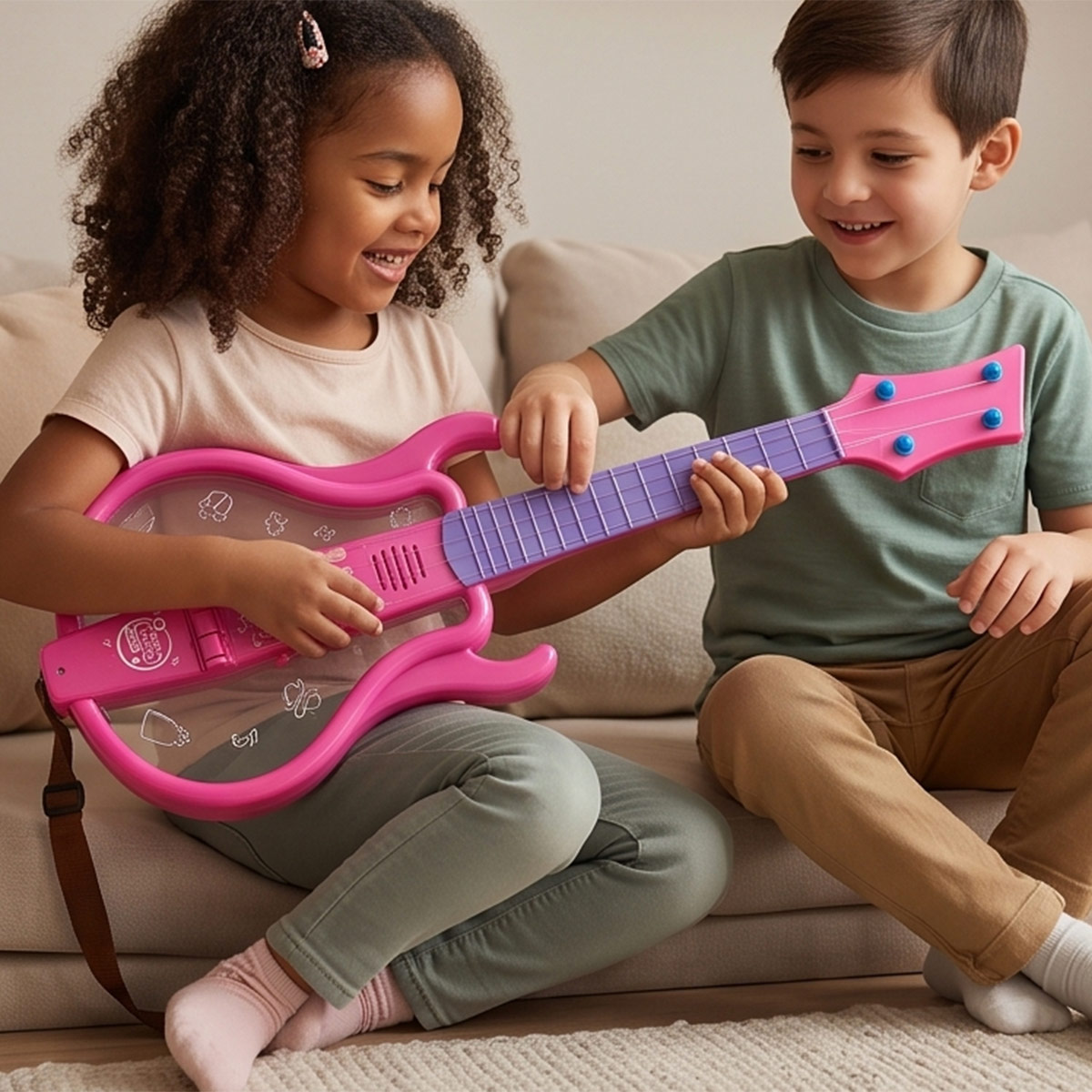 Touch Light Music Guitar Toy