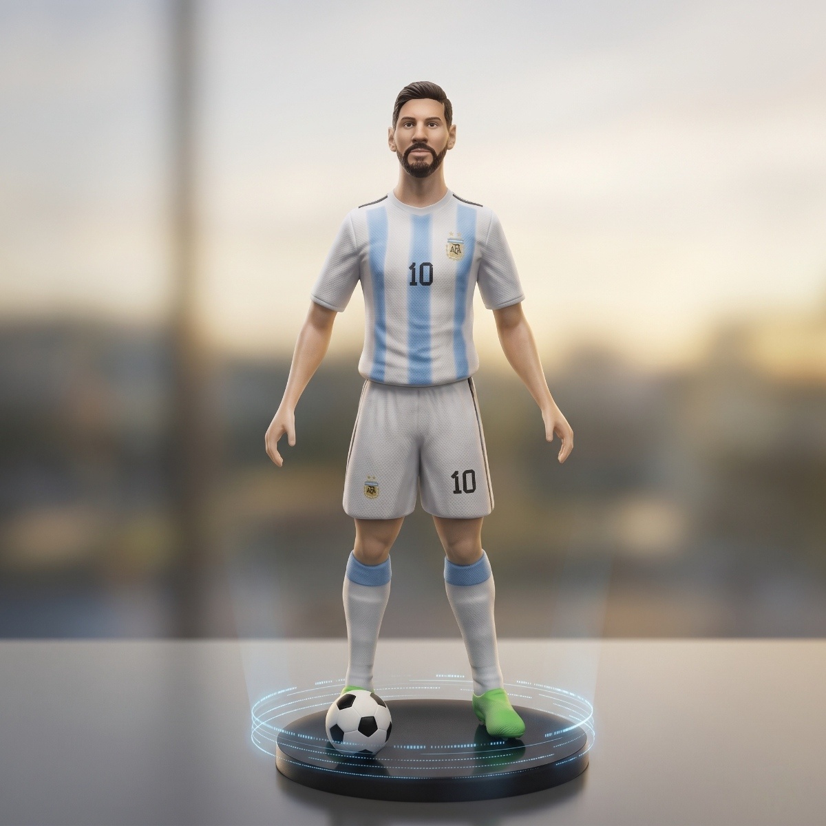 Football Star Figurine 6 Types Assorted Design Toy