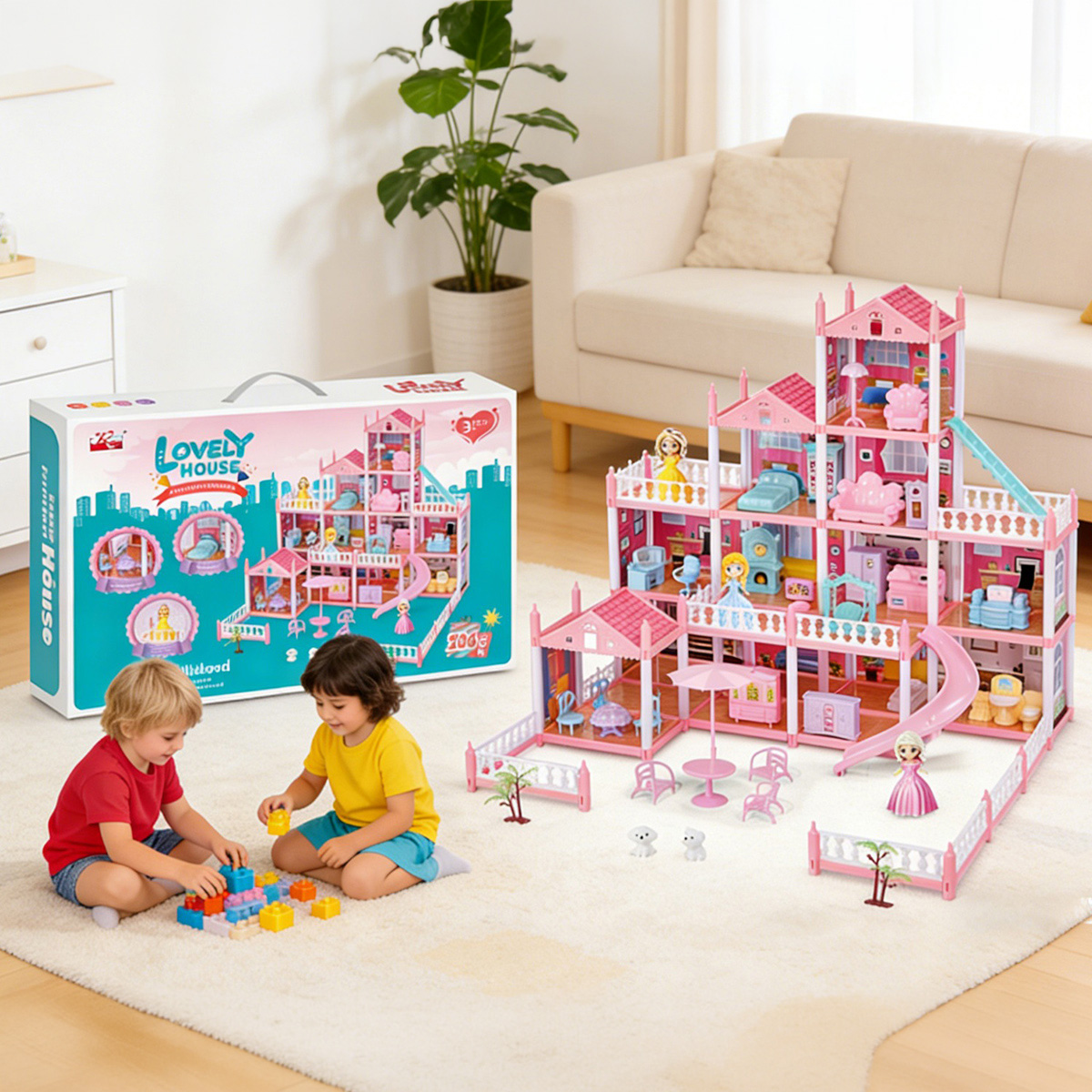 Lovely House Villa Set Toy