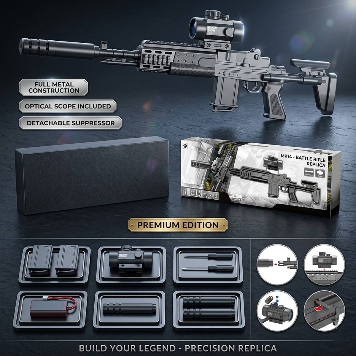 Mk14 Marksman Rifle Toy Gun