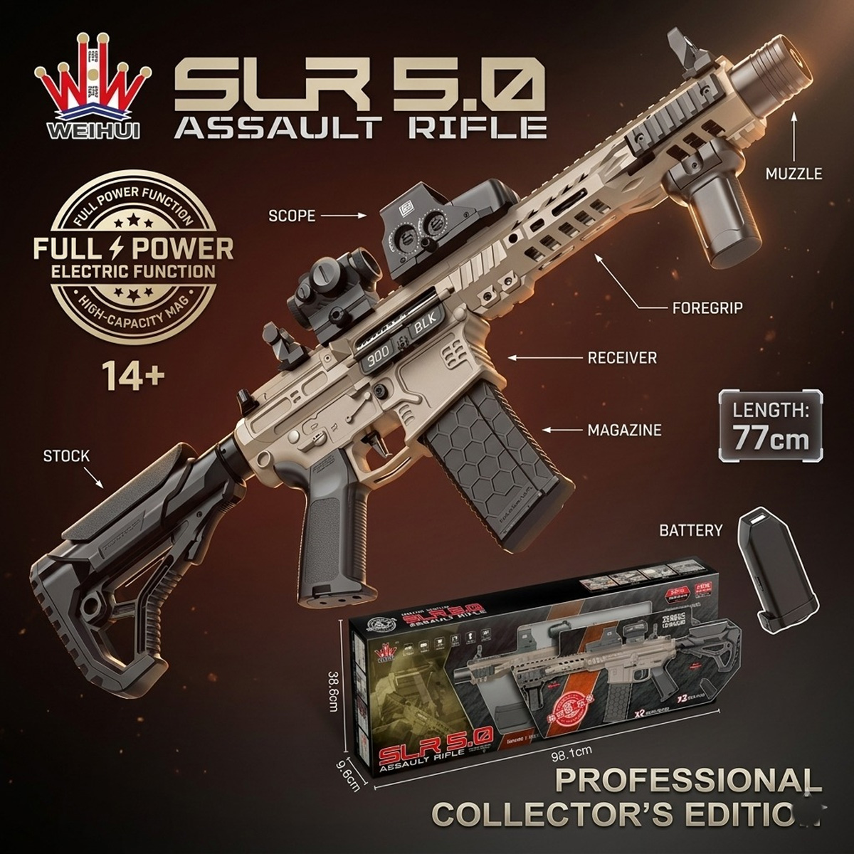 Slr 5.0 Assault Rifle Toy Gun | Toy Guns, Musical & Activity Toys Slr 5.0 Assault Rifle Toy Gun | Toy Guns, Musical & Activity Toys