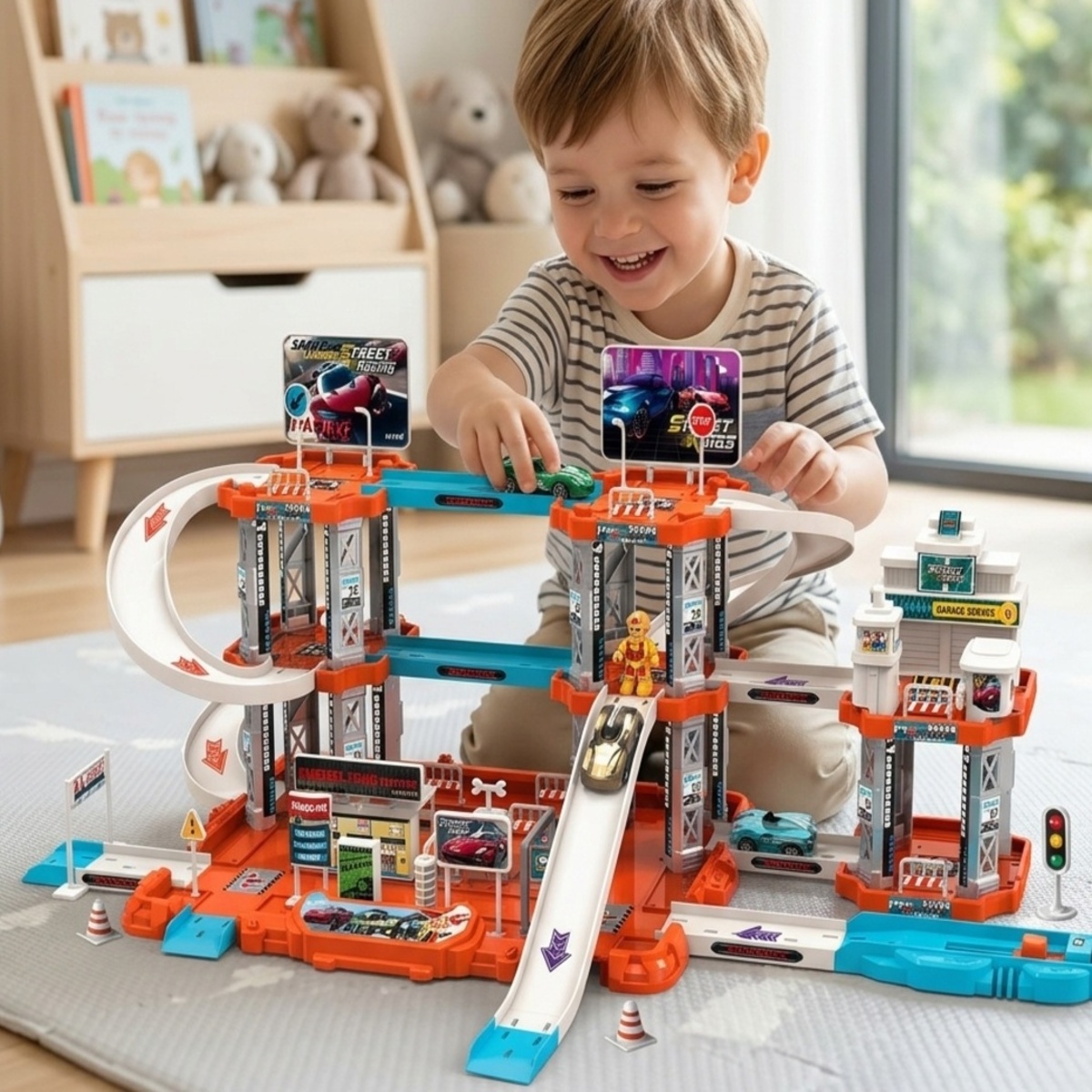 Catapult Track Car Racing Car Toy