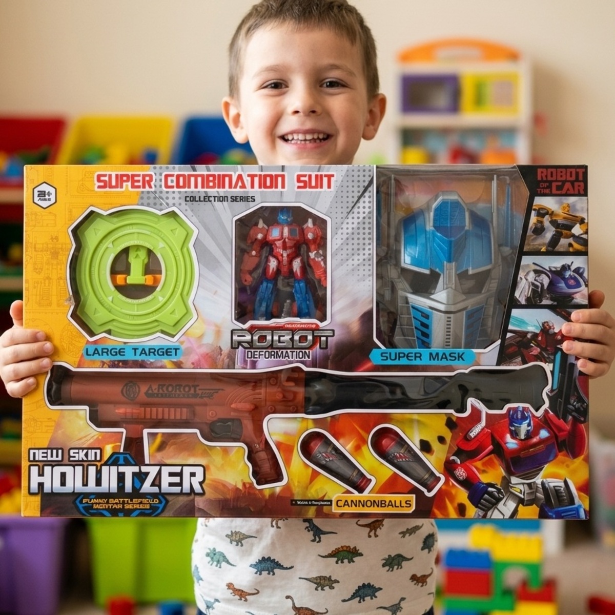 Super Combination Suit Collection Series (Large Target, Robot Deformation, Super Mask, Cannon Balls, And New Skin Howitzer)