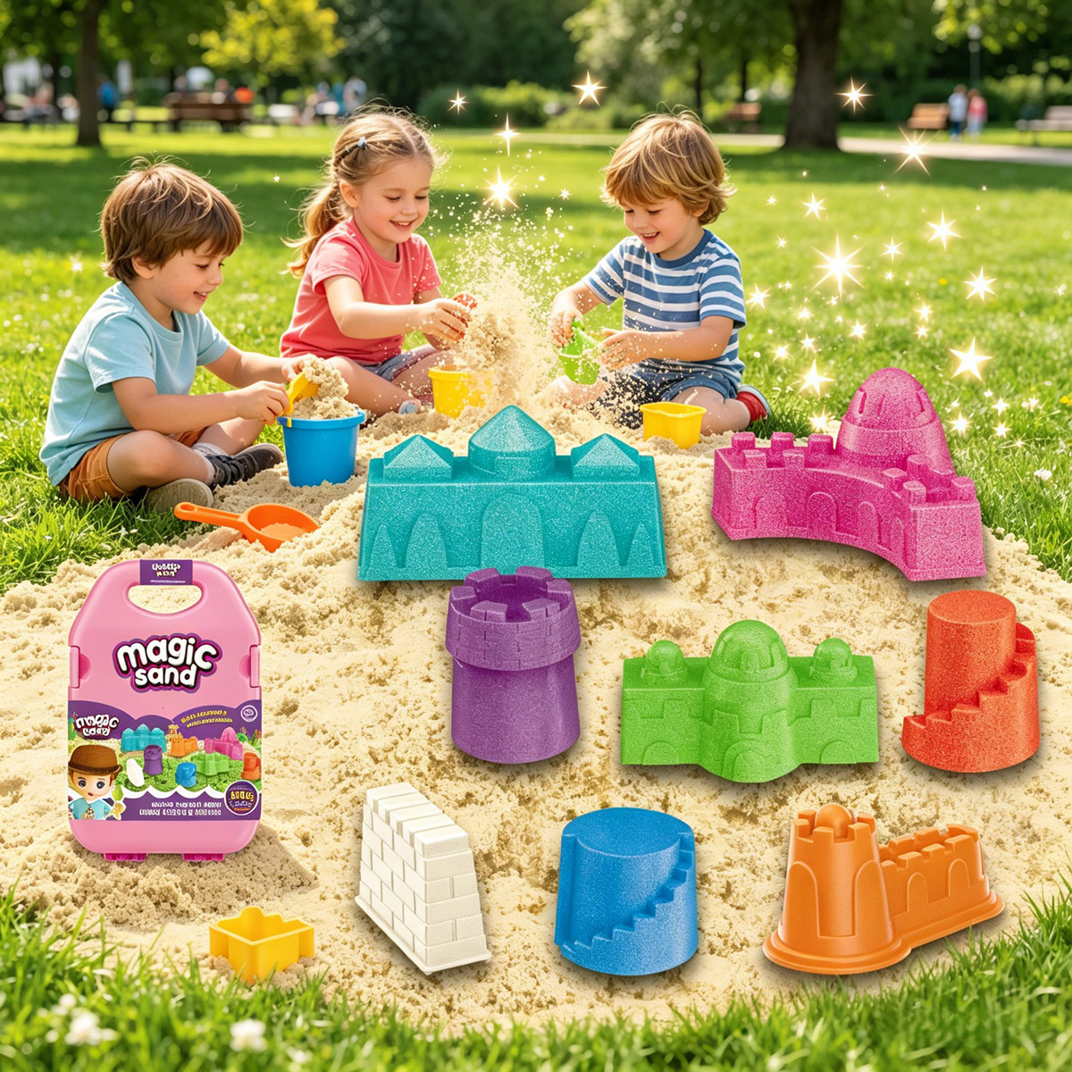 Magic Sand Castle Toys 15 Pieces | Building Toys Magic Sand Castle Toys 15 Pieces | Building Toys