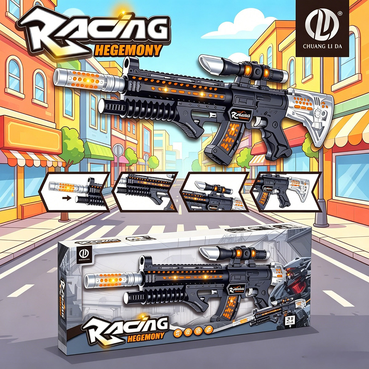 Racing Hegemony Electric Gun Toy