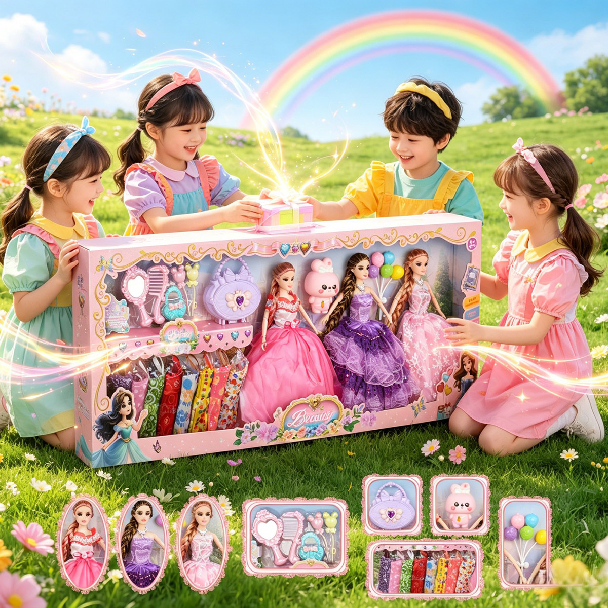 Physical Barbie Set 11.5 Inch Toy