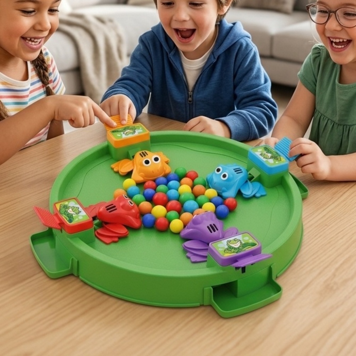 Greedy Frog Game With 48 Beads Toy
