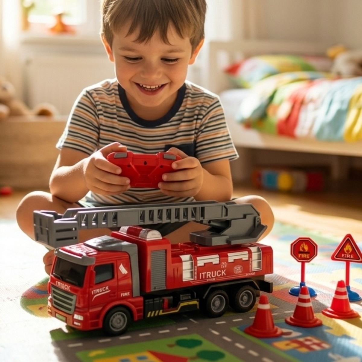 Diy Four Way Fire Remote Control Truck Toy