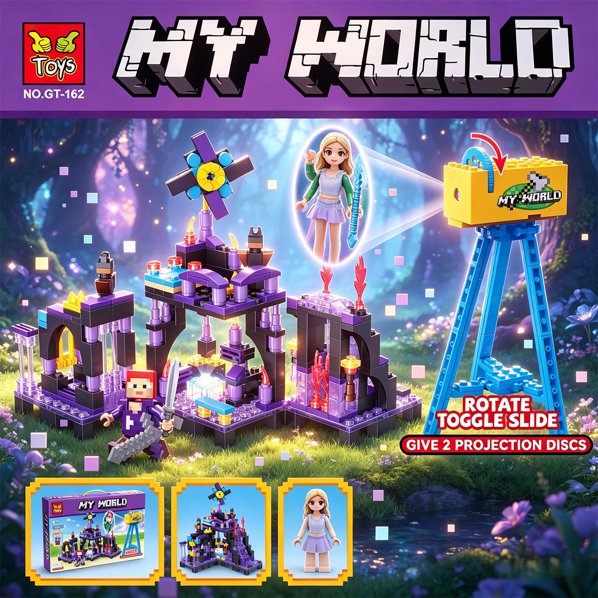 Puzzle Assembly Toy With Light Toy