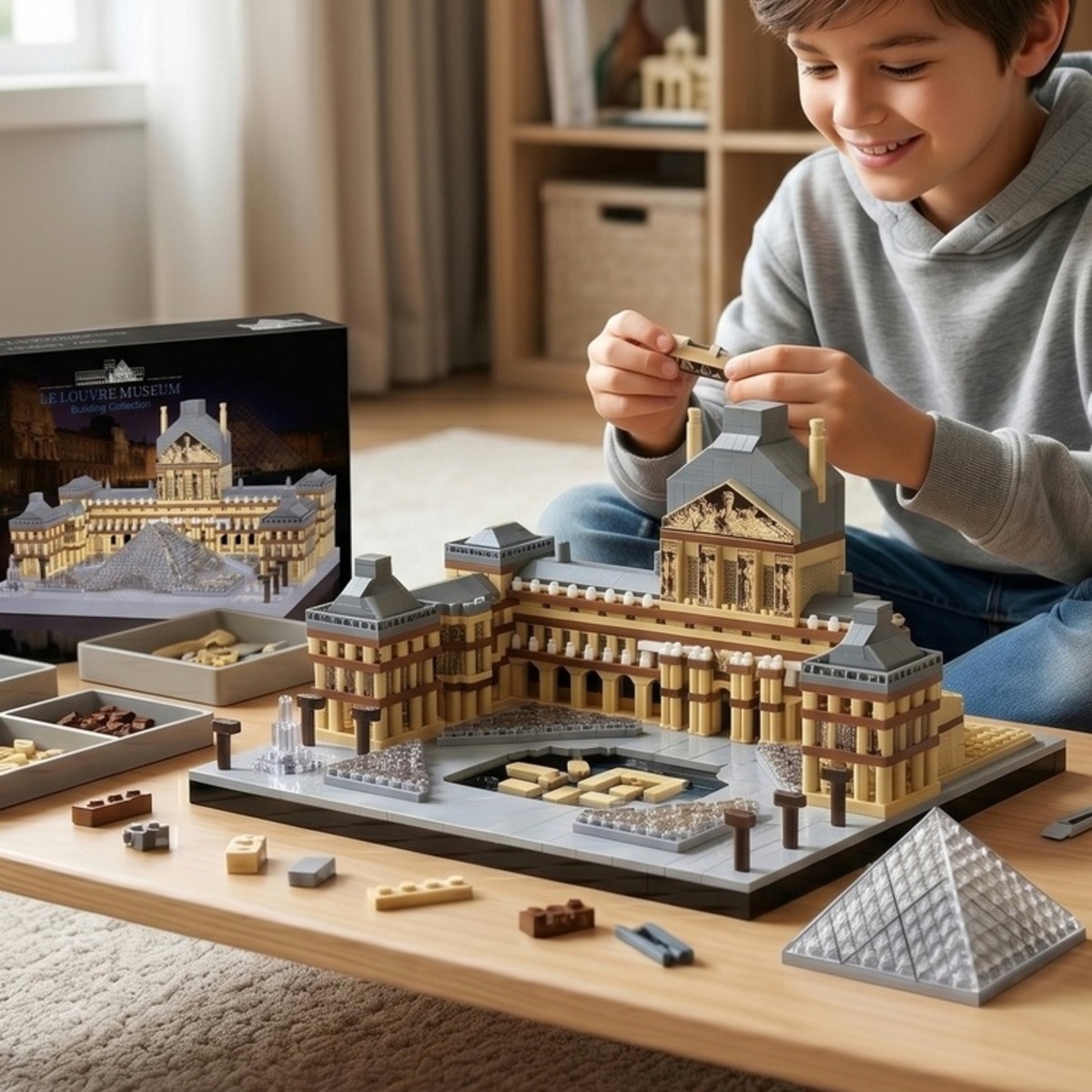 Micro Diamond Particle Louvre Toy | Building Toys Micro Diamond Particle Louvre Toy | Building Toys