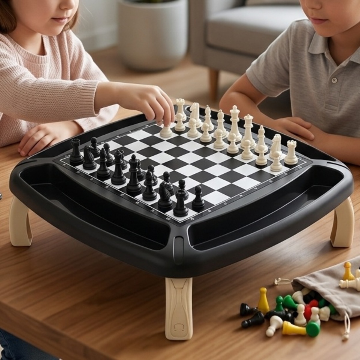 Interactive Games Chess Set 3in1