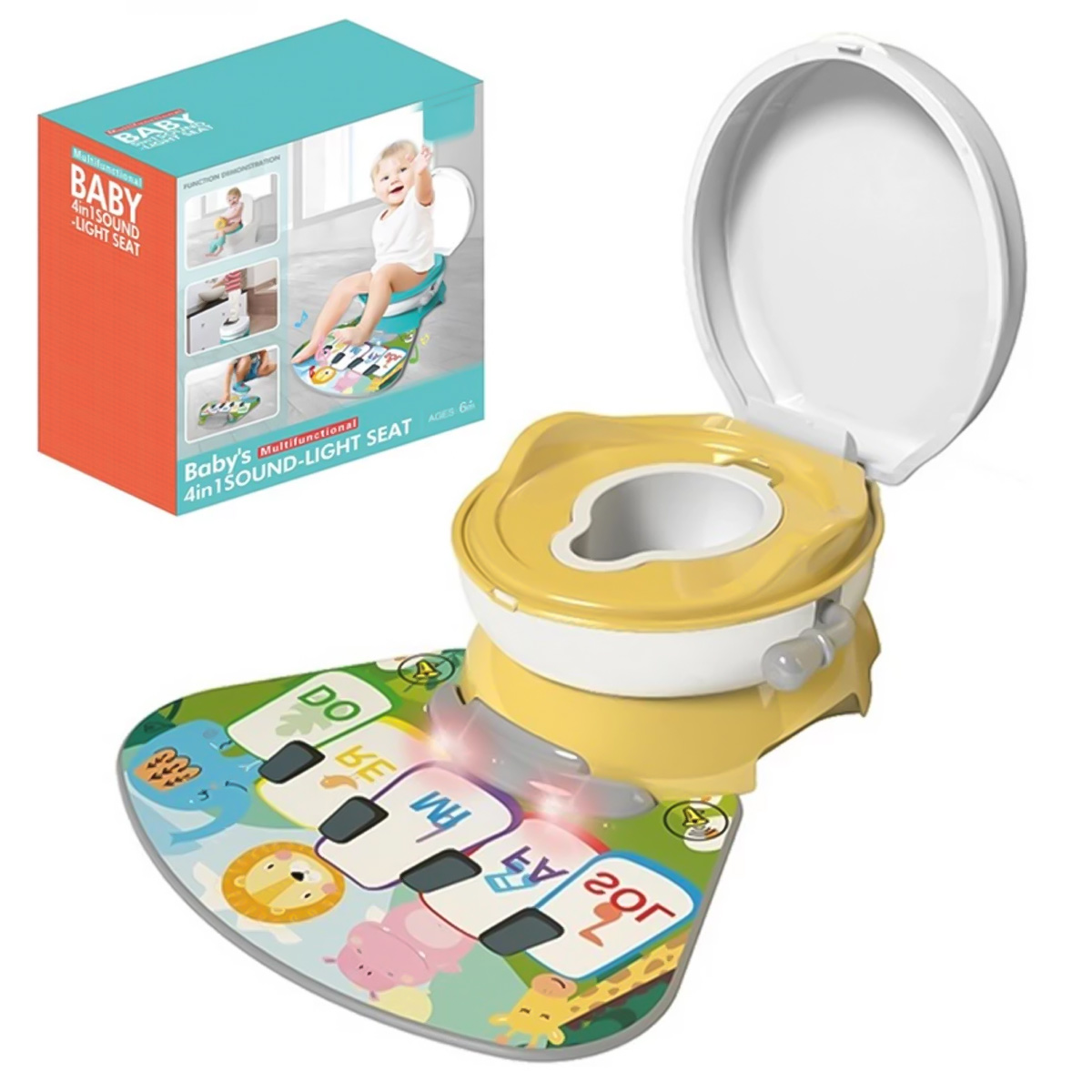 Multifunctional 4 In 1 Sound Light Baby Potty Seat