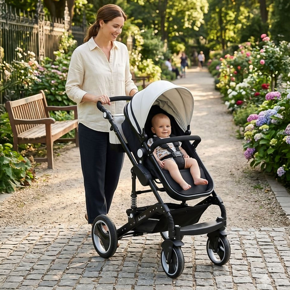 Belecoo Baby Stroller Black