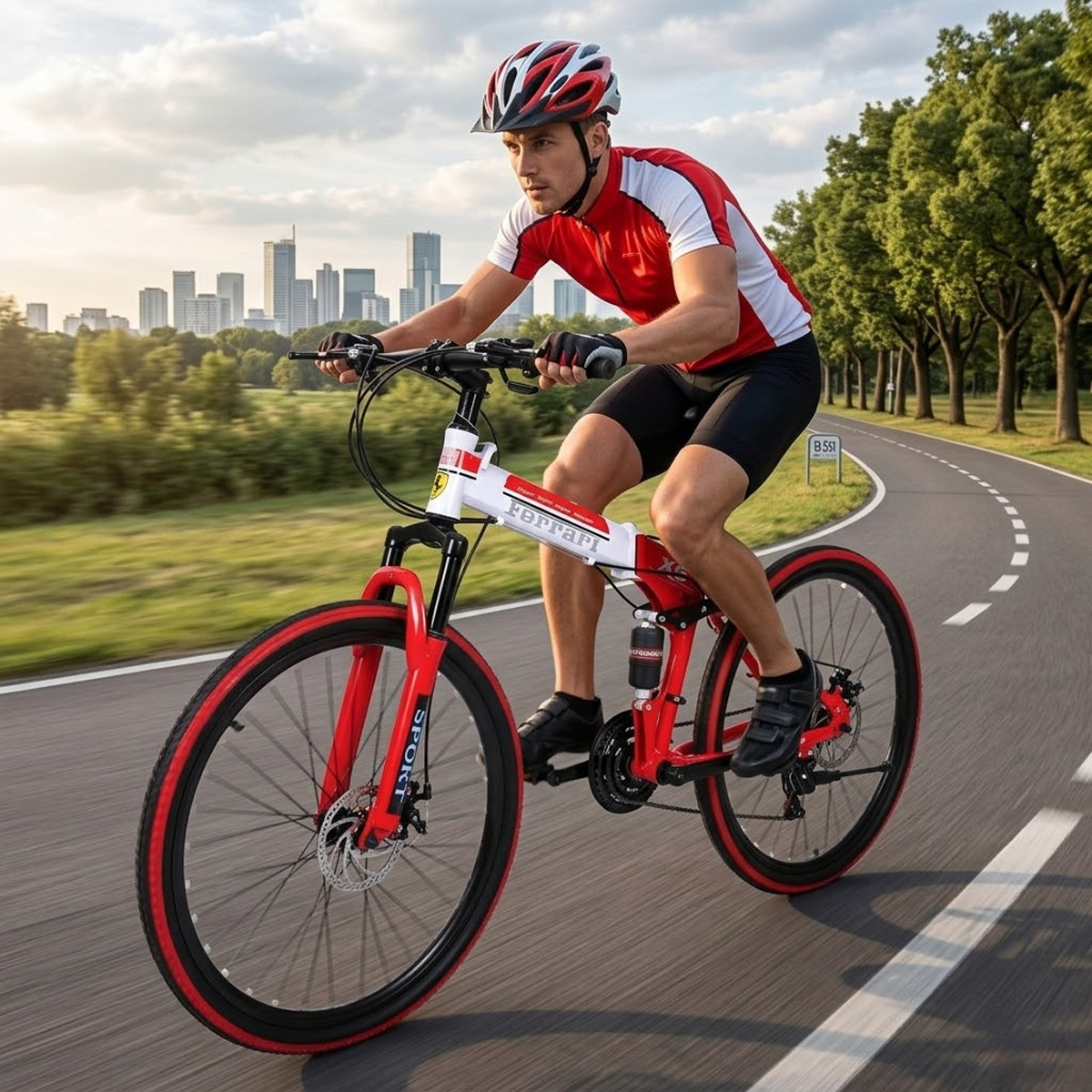 Ferrari X6 Mountain Bike Red 26 Inch