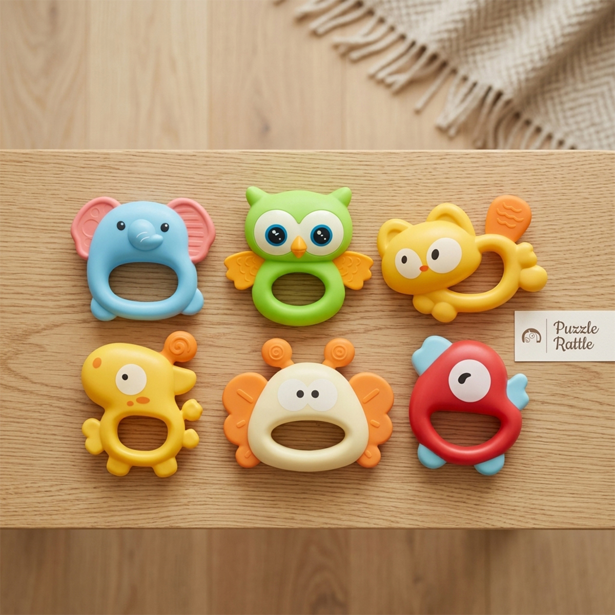 Soft Puzzle Rattel 6 Combination Set