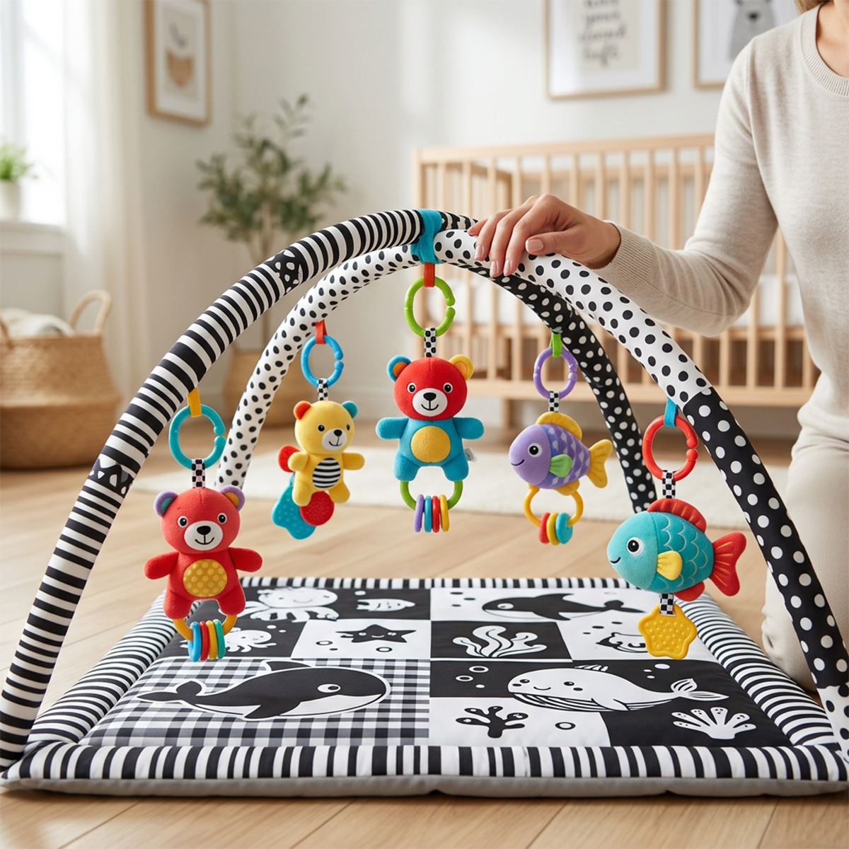 Play Activity High Contrast Mat For Baby