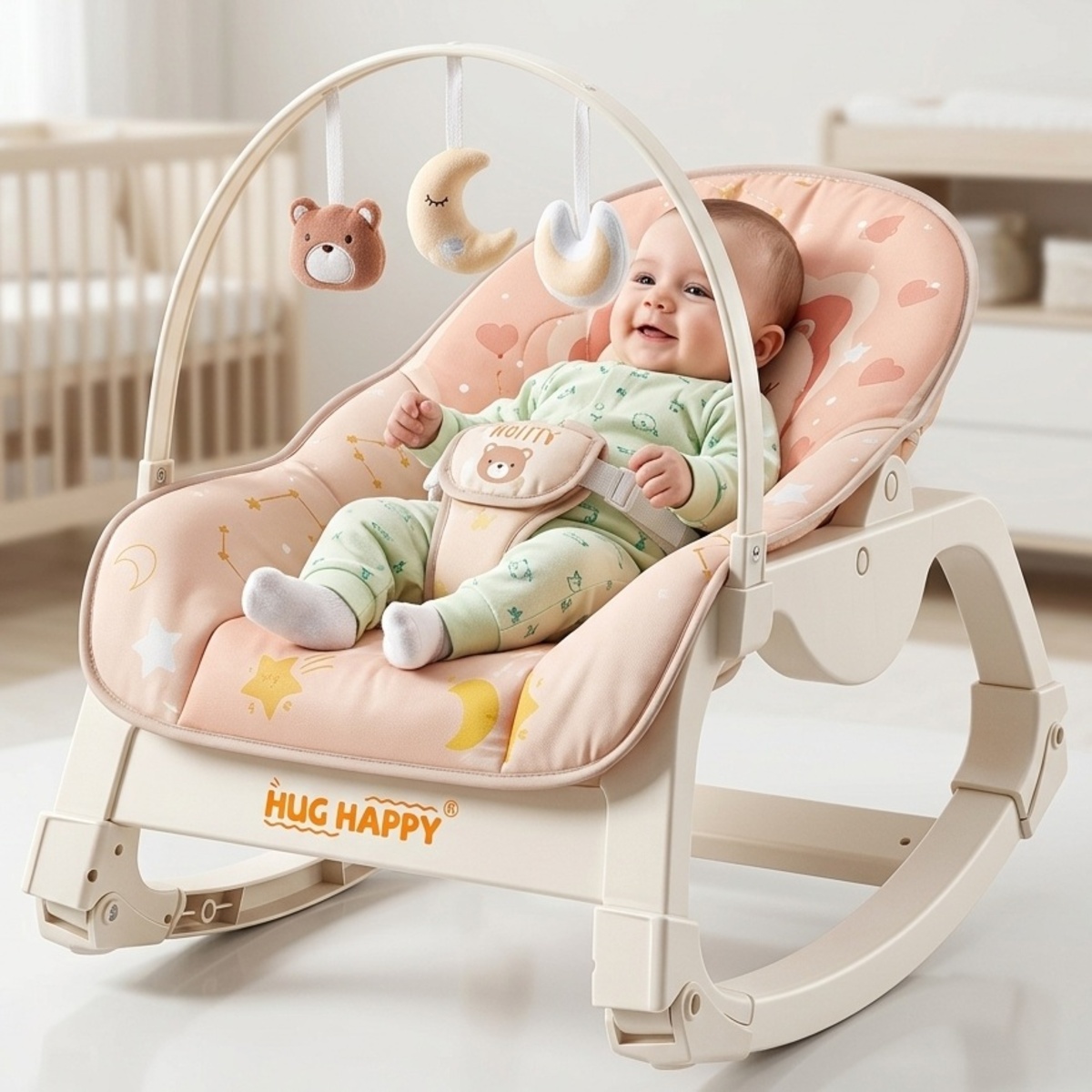 Peach Baby Rocking Chair Toy | Baby Strollers & More Peach Baby Rocking Chair Toy | Baby Strollers & More