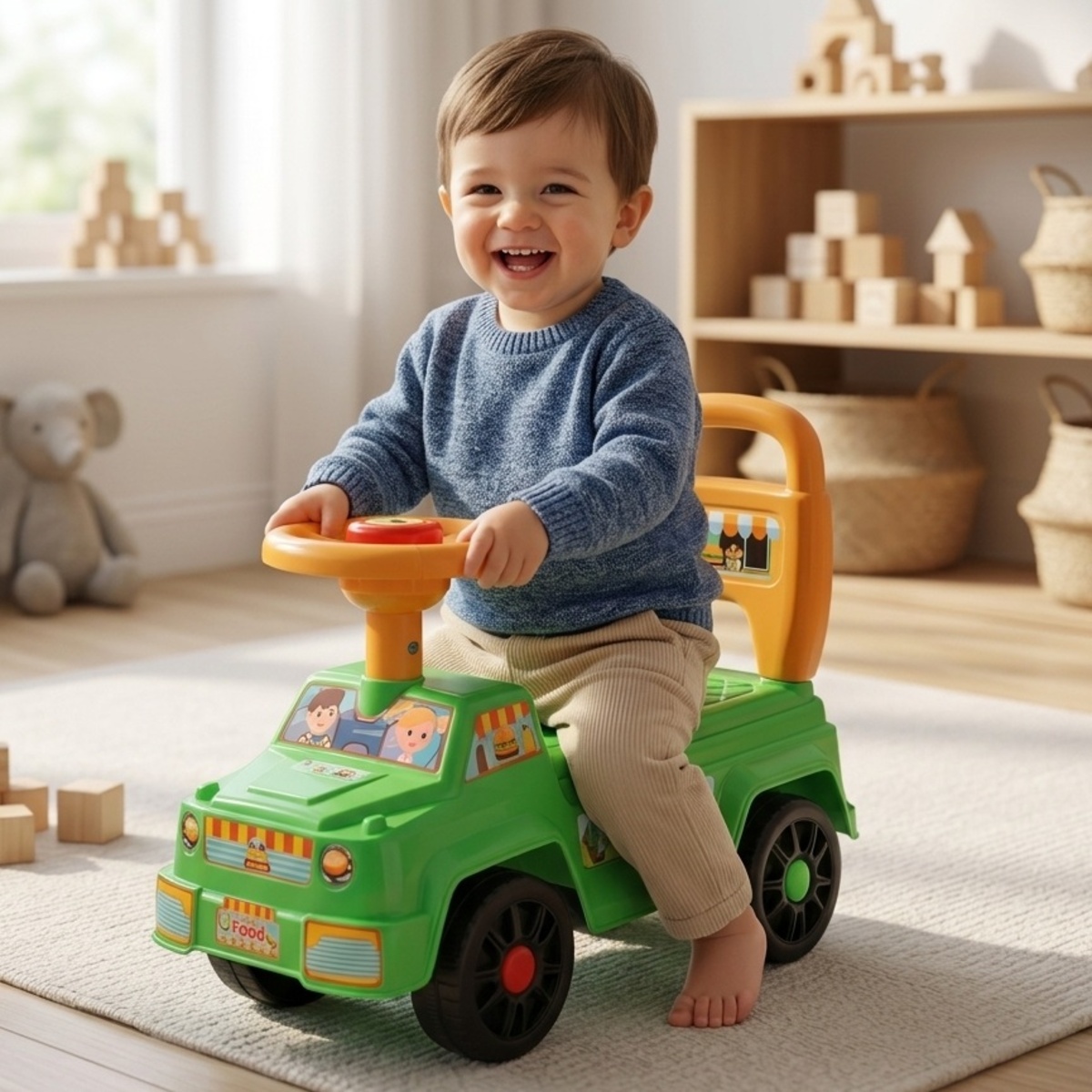 Hamburger Car Bb Steering Toy